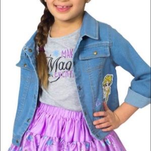 Dianey frozen jean jacket & t-shirt set